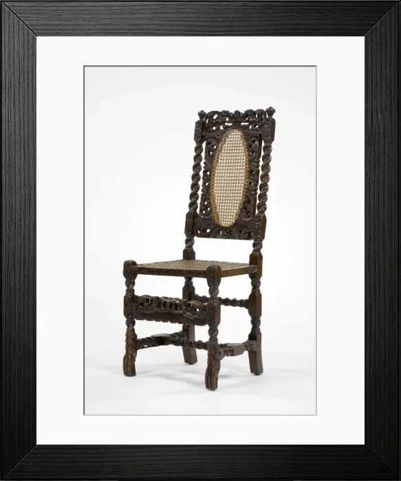 Framed Print : Caned chair Framed Print : Caned chair