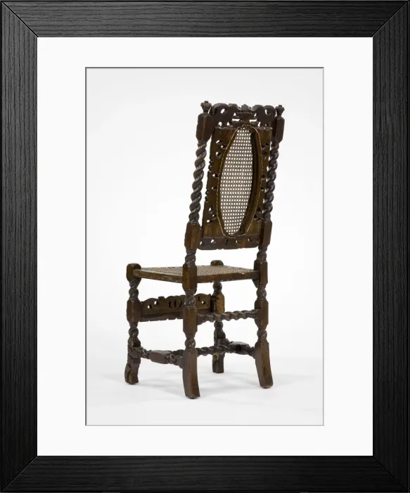 Framed Print : Caned chair Framed Print : Caned chair