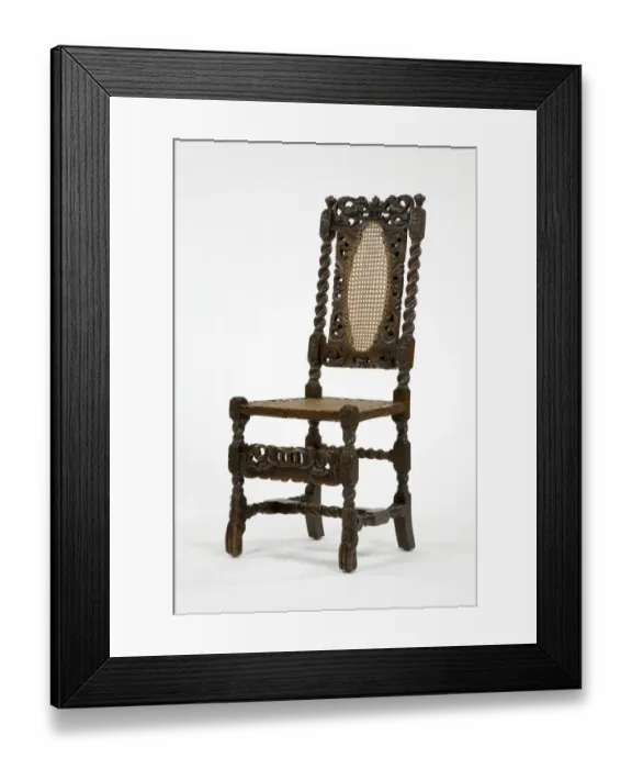 Framed Print : Caned chair Framed Print : Caned chair