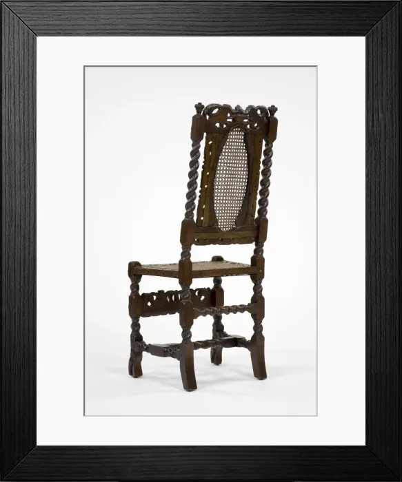 Framed Print : Caned chair Framed Print : Caned chair