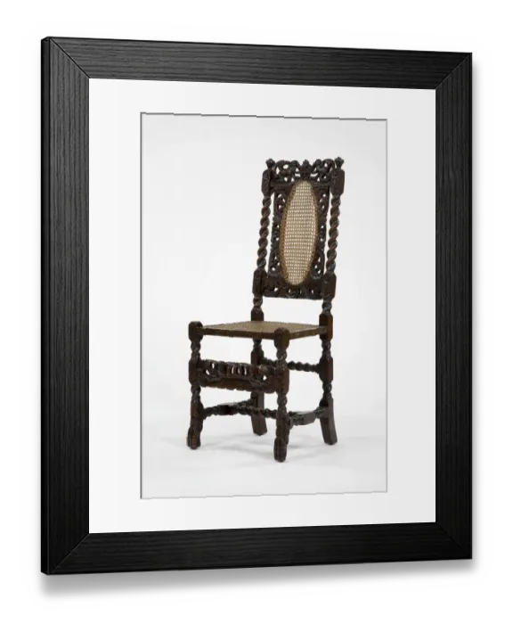 Framed Print : Caned chair Framed Print : Caned chair