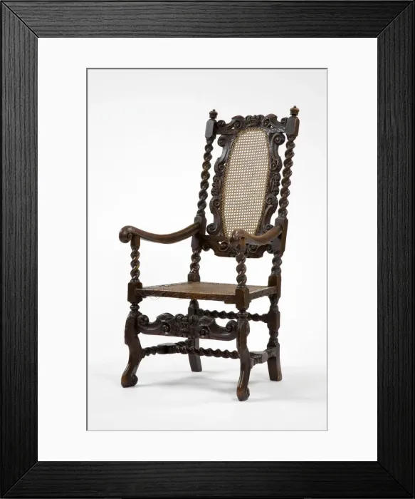 Framed Print : Caned armchair Framed Print : Caned armchair