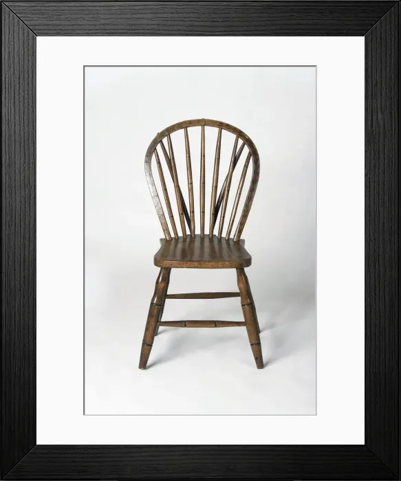 Framed Print : Windsor side chair with hoop back Framed Print : Windsor side chair with hoop back