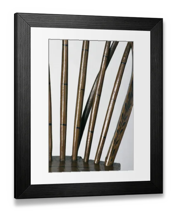 Framed Print : Windsor side chair with hoop back, detail Framed Print : Windsor side chair with hoop back, detail