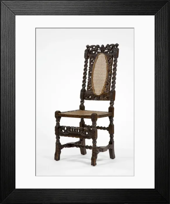 Framed Print : Caned chair Framed Print : Caned chair