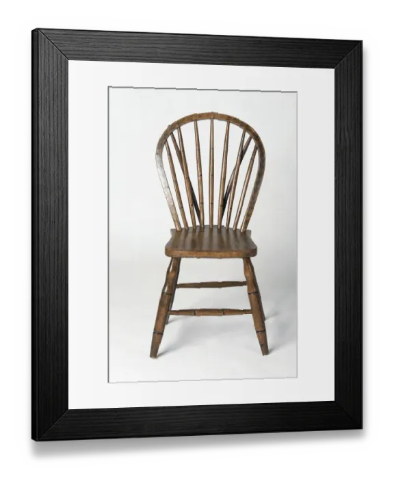 Framed Print : Windsor side chair with hoop back Framed Print : Windsor side chair with hoop back
