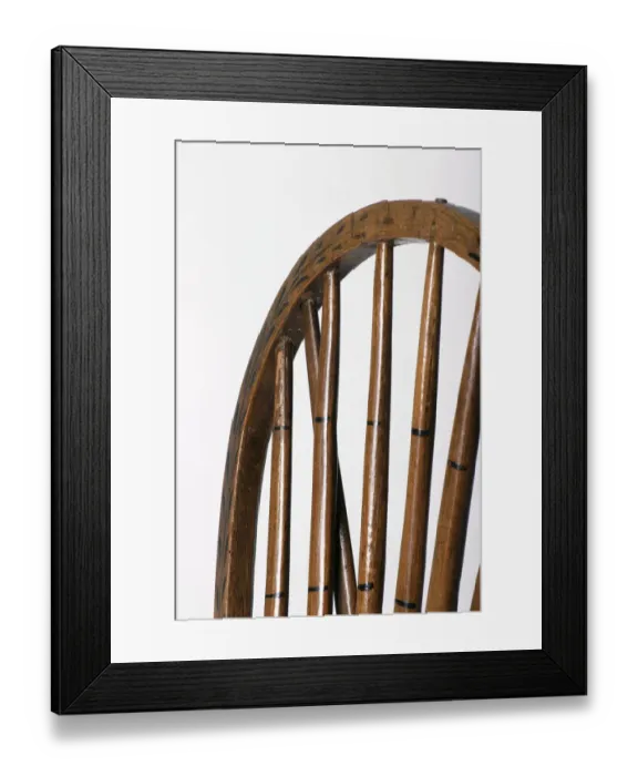 Framed Print : Windsor side chair with hoop back, detail Framed Print : Windsor side chair with hoop back, detail