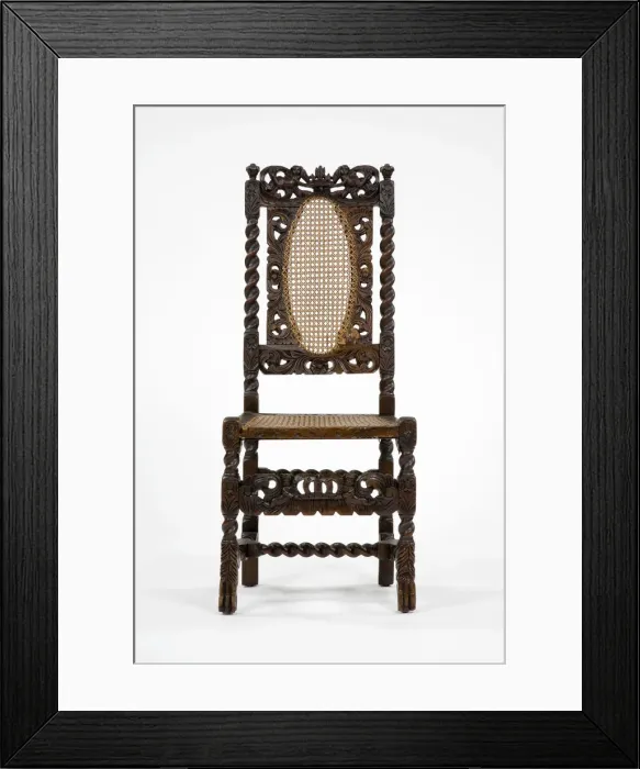 Framed Print : Caned chair Framed Print : Caned chair