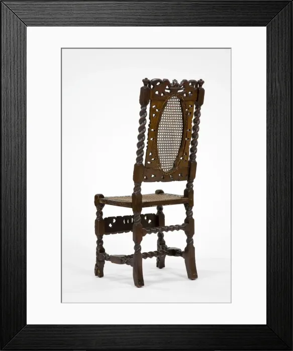 Framed Print : Caned chair Framed Print : Caned chair