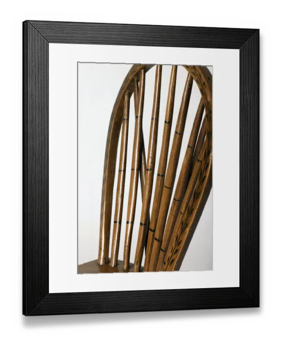 Framed Print : Windsor side chair with hoop back, detail Framed Print : Windsor side chair with hoop back, detail