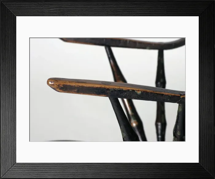 Framed Print : Windsor armchair, detail Framed Print : Windsor armchair, detail