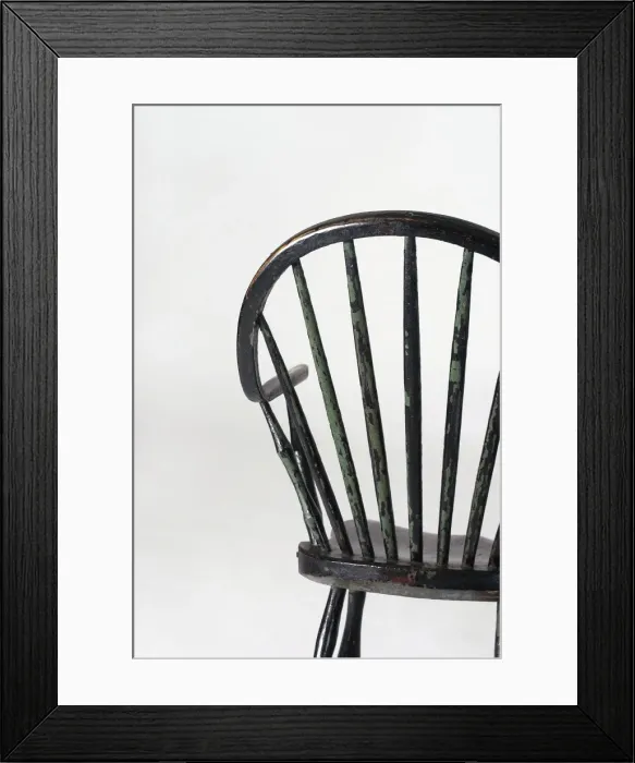 Framed Print : Windsor armchair, detail Framed Print : Windsor armchair, detail