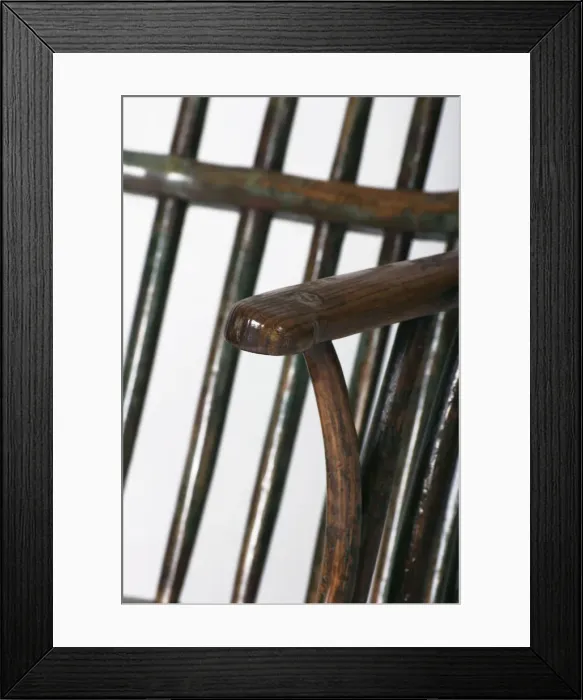 Framed Print : Windsor armchair, detail Framed Print : Windsor armchair, detail