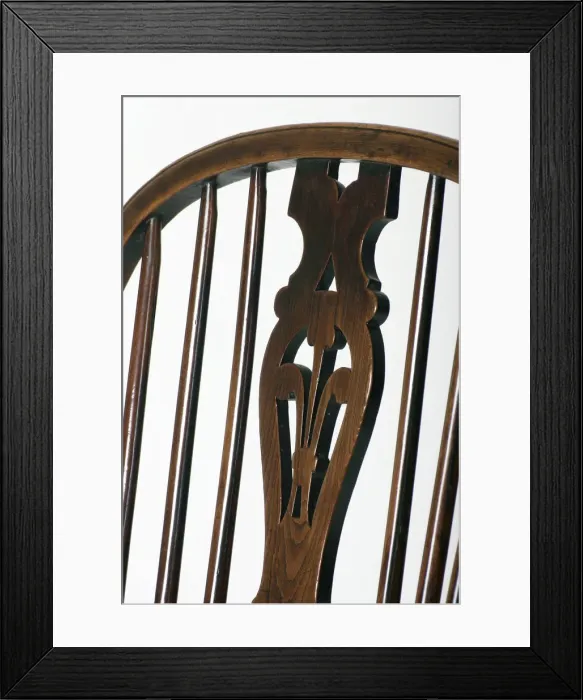 Framed Print : Windsor armchair, detail Framed Print : Windsor armchair, detail