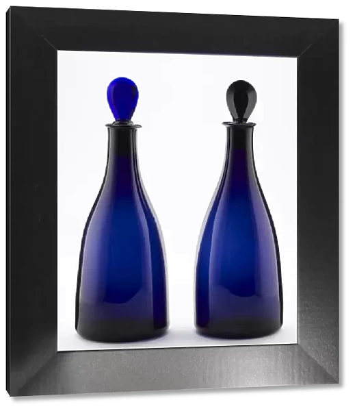 A pair of decanters
