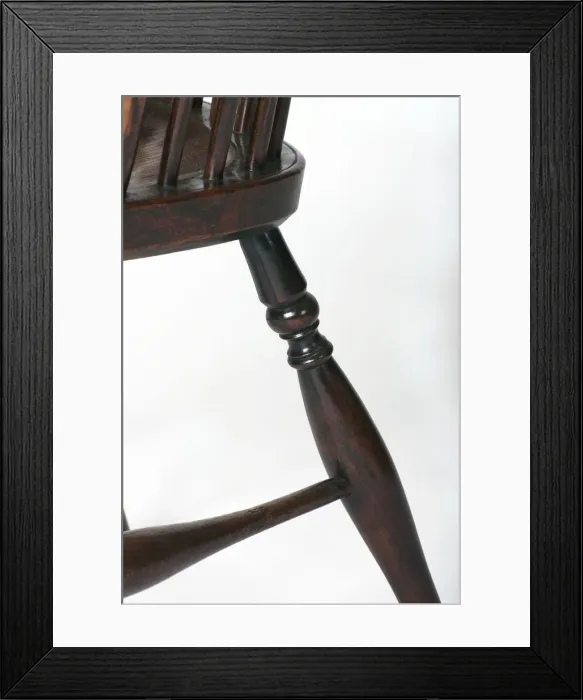 Framed Print : Windsor armchair, detail Framed Print : Windsor armchair, detail