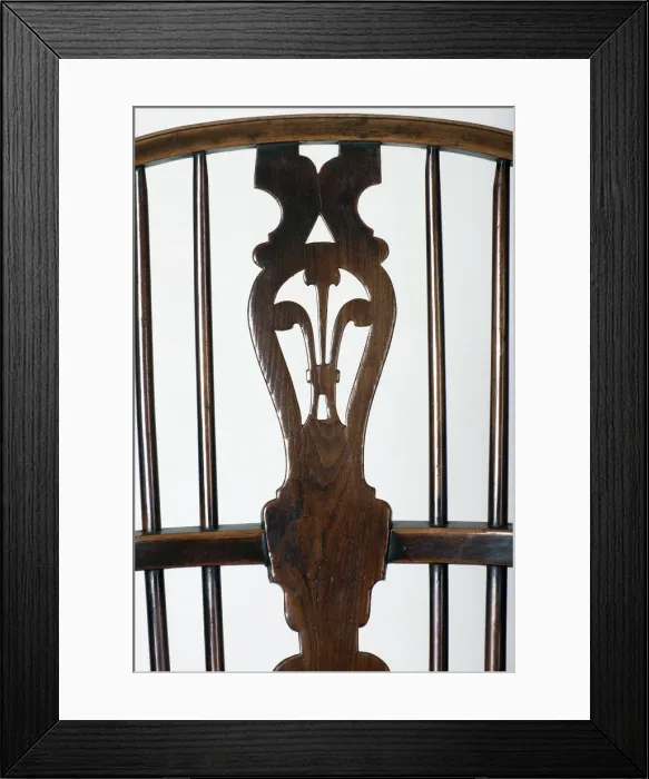 Framed Print : Windsor armchair, detail Framed Print : Windsor armchair, detail