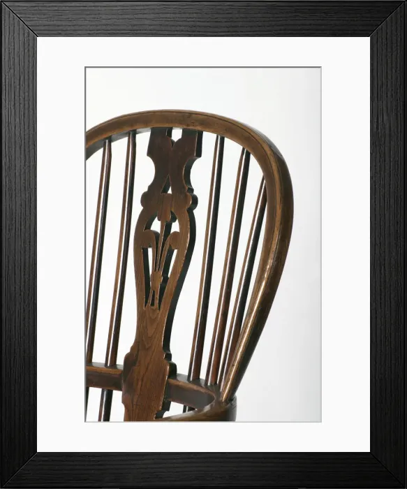 Framed Print : Windsor armchair, detail Framed Print : Windsor armchair, detail