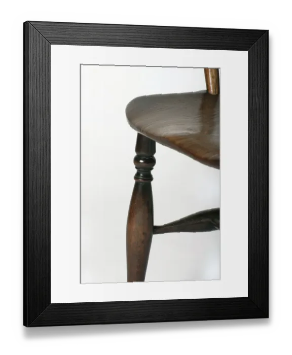 Framed Print : Windsor armchair, detail Framed Print : Windsor armchair, detail