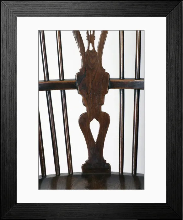 Framed Print : Windsor armchair, detail Framed Print : Windsor armchair, detail