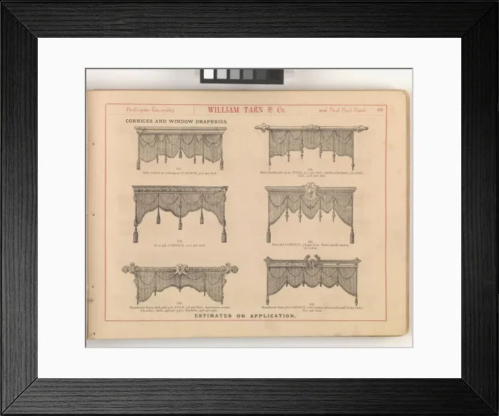 Framed Print : Page from William Tarn and Co.s Illustrated Catalogue: wit Framed Print : Page from William Tarn and Co.s Illustrated Catalogue: wit