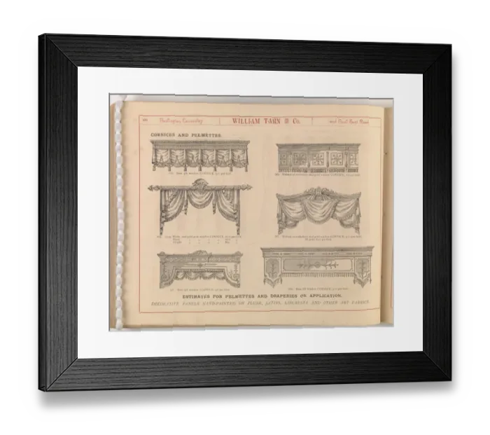 Framed Print : Page from William Tarn and Co.s Illustrated Catalogue: wit Framed Print : Page from William Tarn and Co.s Illustrated Catalogue: wit
