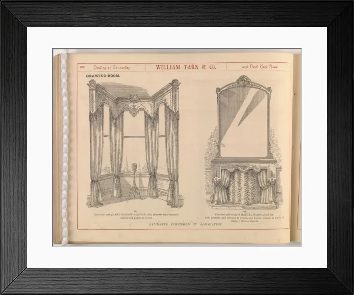 Framed Print : Page from William Tarn and Co.s Illustrated Catalogue: wit Framed Print : Page from William Tarn and Co.s Illustrated Catalogue: wit