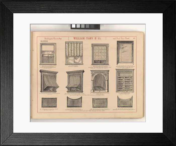Framed Print : Page from William Tarn and Co.s Illustrated Catalogue: wit Framed Print : Page from William Tarn and Co.s Illustrated Catalogue: wit