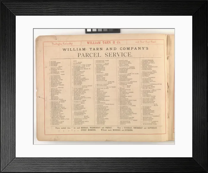 Framed Print : Page from William Tarn and Co.s Illustrated Catalogue: wit Framed Print : Page from William Tarn and Co.s Illustrated Catalogue: wit