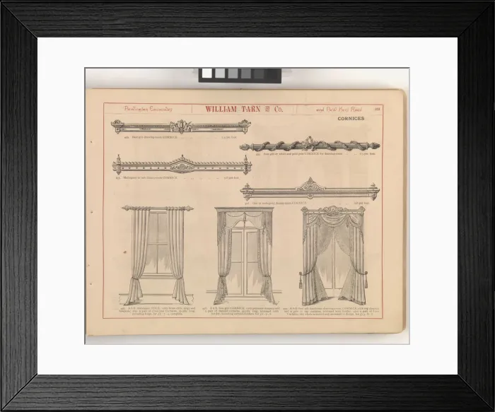 Framed Print : Page from William Tarn and Co.s Illustrated Catalogue: wit Framed Print : Page from William Tarn and Co.s Illustrated Catalogue: wit