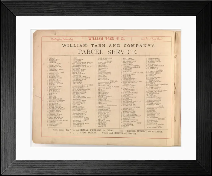 Framed Print : Page from William Tarn and Co.s Illustrated Catalogue: wit Framed Print : Page from William Tarn and Co.s Illustrated Catalogue: wit
