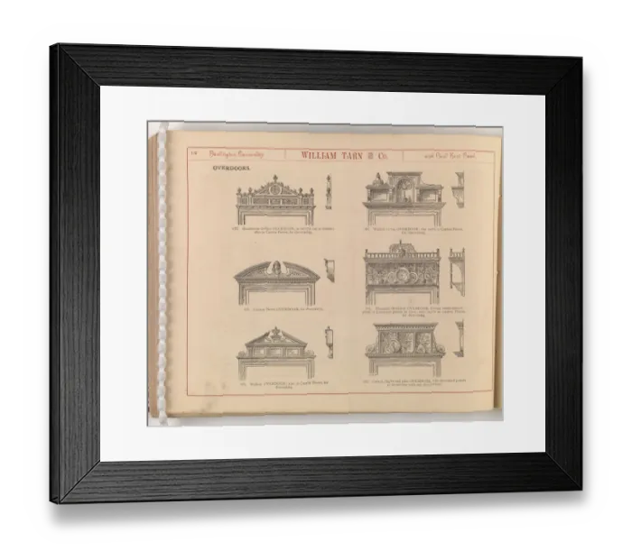 Framed Print : Page from William Tarn and Co.s Illustrated Catalogue: wit Framed Print : Page from William Tarn and Co.s Illustrated Catalogue: wit