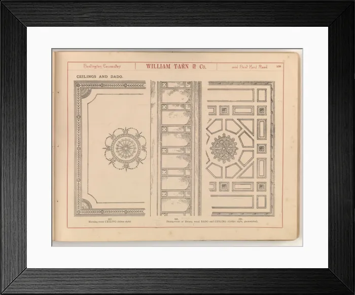 Framed Print : Page from William Tarn and Co.s Illustrated Catalogue: wit Framed Print : Page from William Tarn and Co.s Illustrated Catalogue: wit
