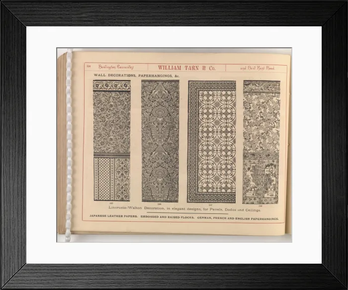 Framed Print : Page from William Tarn and Co.s Illustrated Catalogue: wit Framed Print : Page from William Tarn and Co.s Illustrated Catalogue: wit