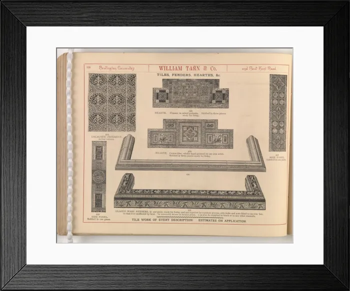 Framed Print : Page from William Tarn and Co.s Illustrated Catalogue: wit Framed Print : Page from William Tarn and Co.s Illustrated Catalogue: wit