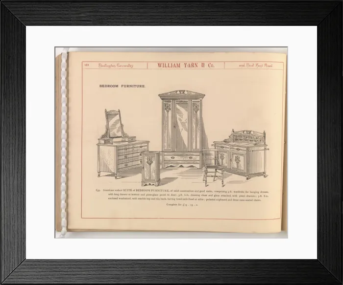 Framed Print : Page from William Tarn and Co.s Illustrated Catalogue: wit Framed Print : Page from William Tarn and Co.s Illustrated Catalogue: wit