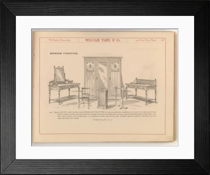 Framed Print : Page from William Tarn and Co.s Illustrated Catalogue: wit Framed Print : Page from William Tarn and Co.s Illustrated Catalogue: wit