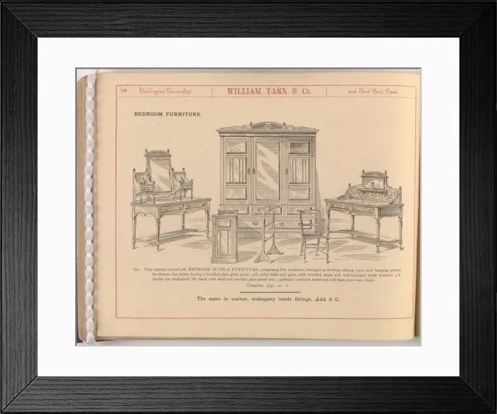 Framed Print : Page from William Tarn and Co.s Illustrated Catalogue: wit Framed Print : Page from William Tarn and Co.s Illustrated Catalogue: wit