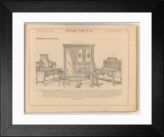 Framed Print : Page from William Tarn and Co.s Illustrated Catalogue: wit Framed Print : Page from William Tarn and Co.s Illustrated Catalogue: wit