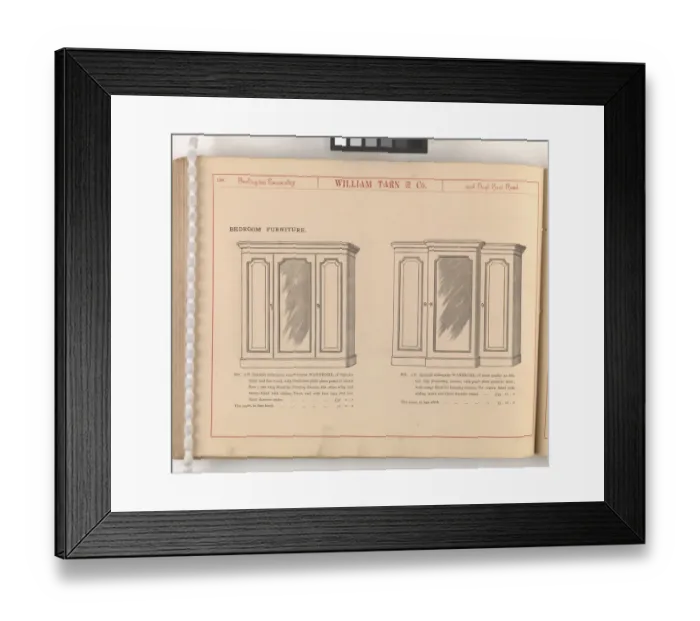 Framed Print : Page from William Tarn and Co.s Illustrated Catalogue: wit Framed Print : Page from William Tarn and Co.s Illustrated Catalogue: wit
