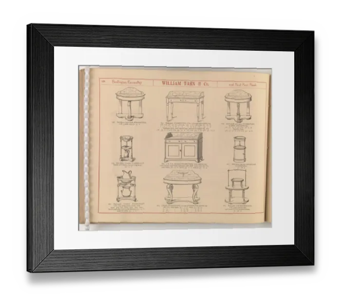 Framed Print : Page from William Tarn and Co.s Illustrated Catalogue: wit Framed Print : Page from William Tarn and Co.s Illustrated Catalogue: wit