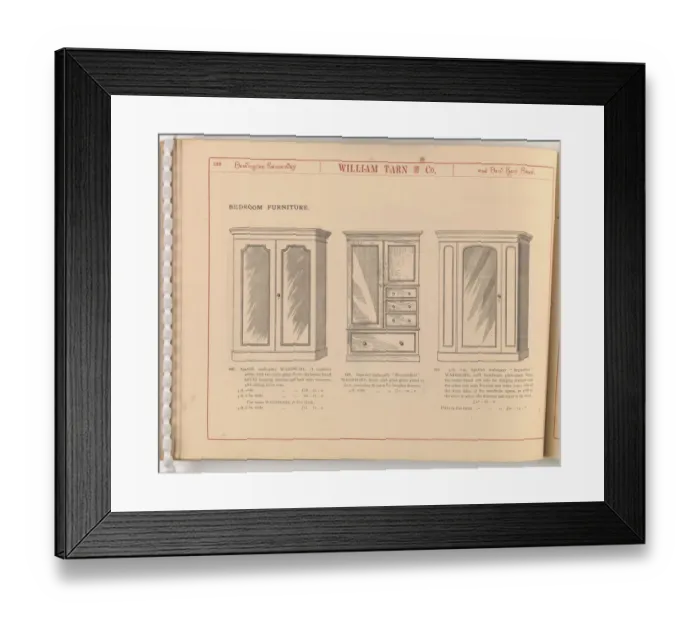 Framed Print : Page from William Tarn and Co.s Illustrated Catalogue: wit Framed Print : Page from William Tarn and Co.s Illustrated Catalogue: wit