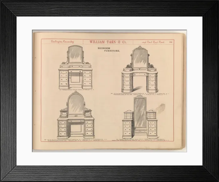 Framed Print : Page from William Tarn and Co.s Illustrated Catalogue: wit Framed Print : Page from William Tarn and Co.s Illustrated Catalogue: wit