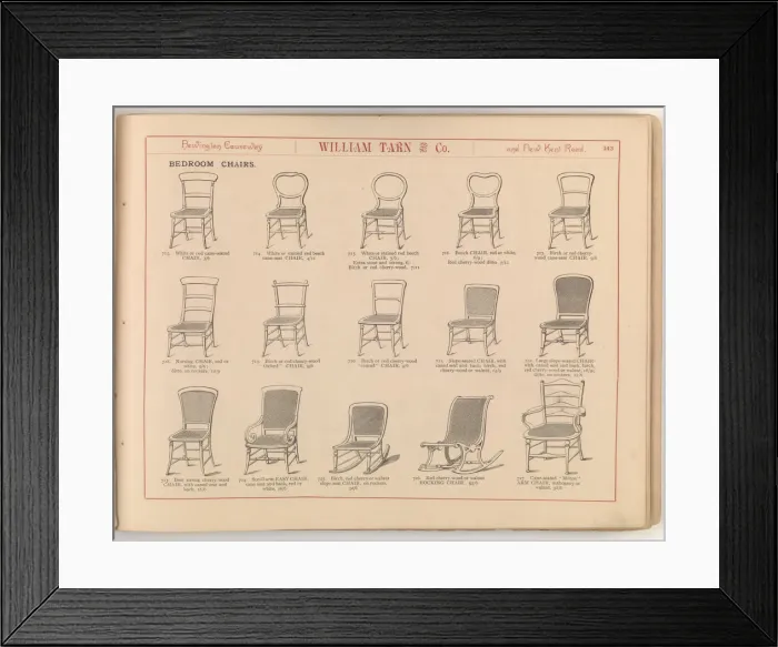 Framed Print : Page from William Tarn and Co.s Illustrated Catalogue: wit Framed Print : Page from William Tarn and Co.s Illustrated Catalogue: wit
