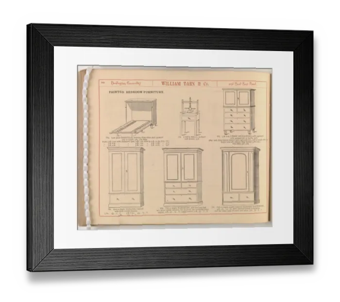 Framed Print : Page from William Tarn and Co.s Illustrated Catalogue: wit Framed Print : Page from William Tarn and Co.s Illustrated Catalogue: wit