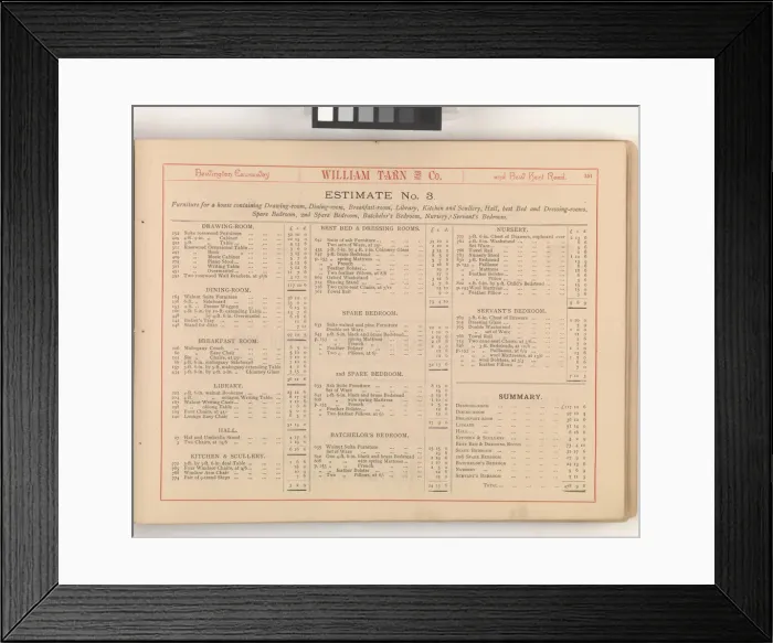 Framed Print : Page from William Tarn and Co.s Illustrated Catalogue: wit Framed Print : Page from William Tarn and Co.s Illustrated Catalogue: wit