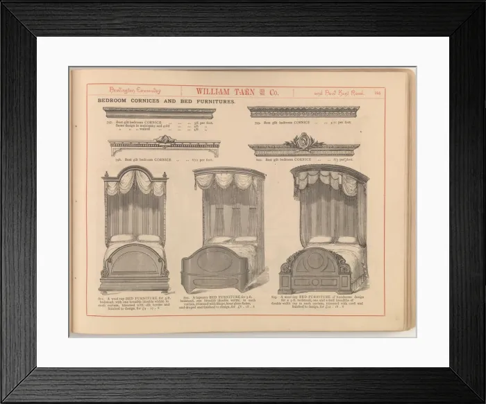 Framed Print : Page from William Tarn and Co.s Illustrated Catalogue: wit Framed Print : Page from William Tarn and Co.s Illustrated Catalogue: wit