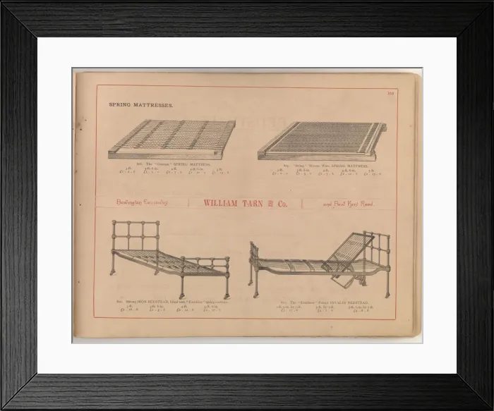 Framed Print : Page from William Tarn and Co.s Illustrated Catalogue: wit Framed Print : Page from William Tarn and Co.s Illustrated Catalogue: wit