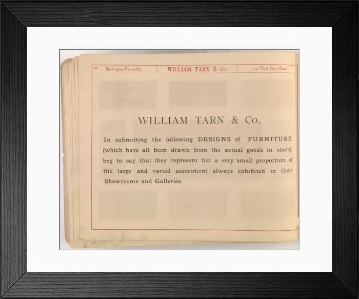 Framed Print : Page from William Tarn and Co.s Illustrated Catalogue: wit Framed Print : Page from William Tarn and Co.s Illustrated Catalogue: wit