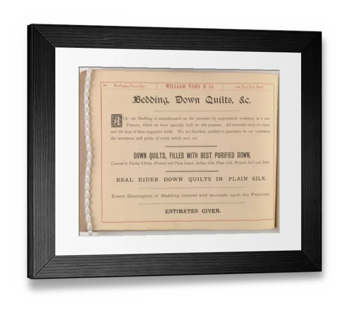 Framed Print : Page from William Tarn and Co.s Illustrated Catalogue: wit Framed Print : Page from William Tarn and Co.s Illustrated Catalogue: wit
